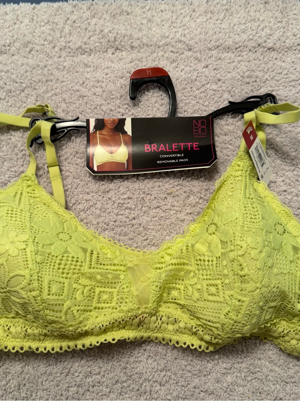 No Boundaries Lime Lace Bralette